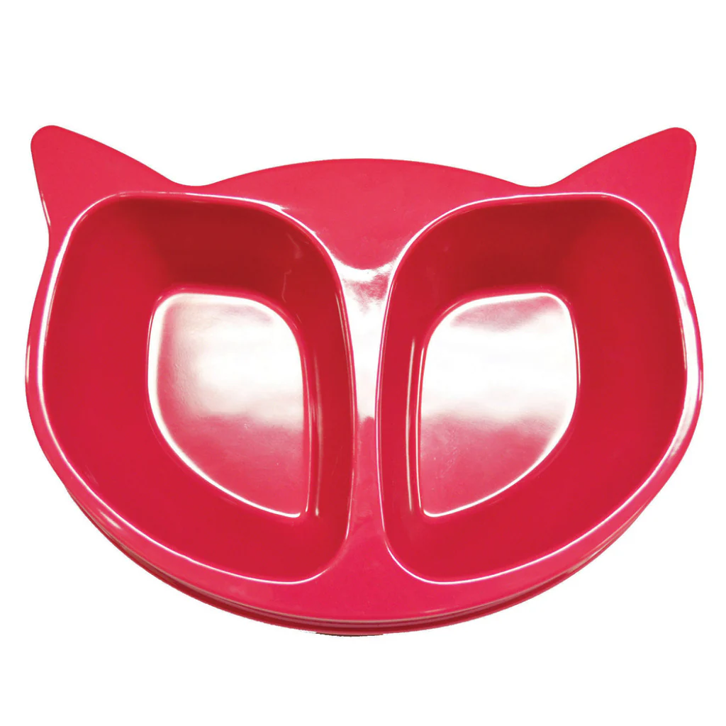 Bowl Scream Cat Face Double Bowl - Blue - Image 3