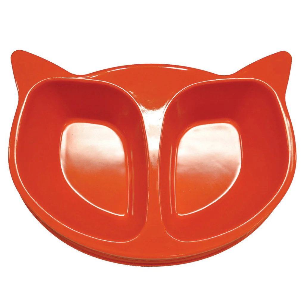 Bowl Scream Cat Face Double Bowl - Blue - Image 4