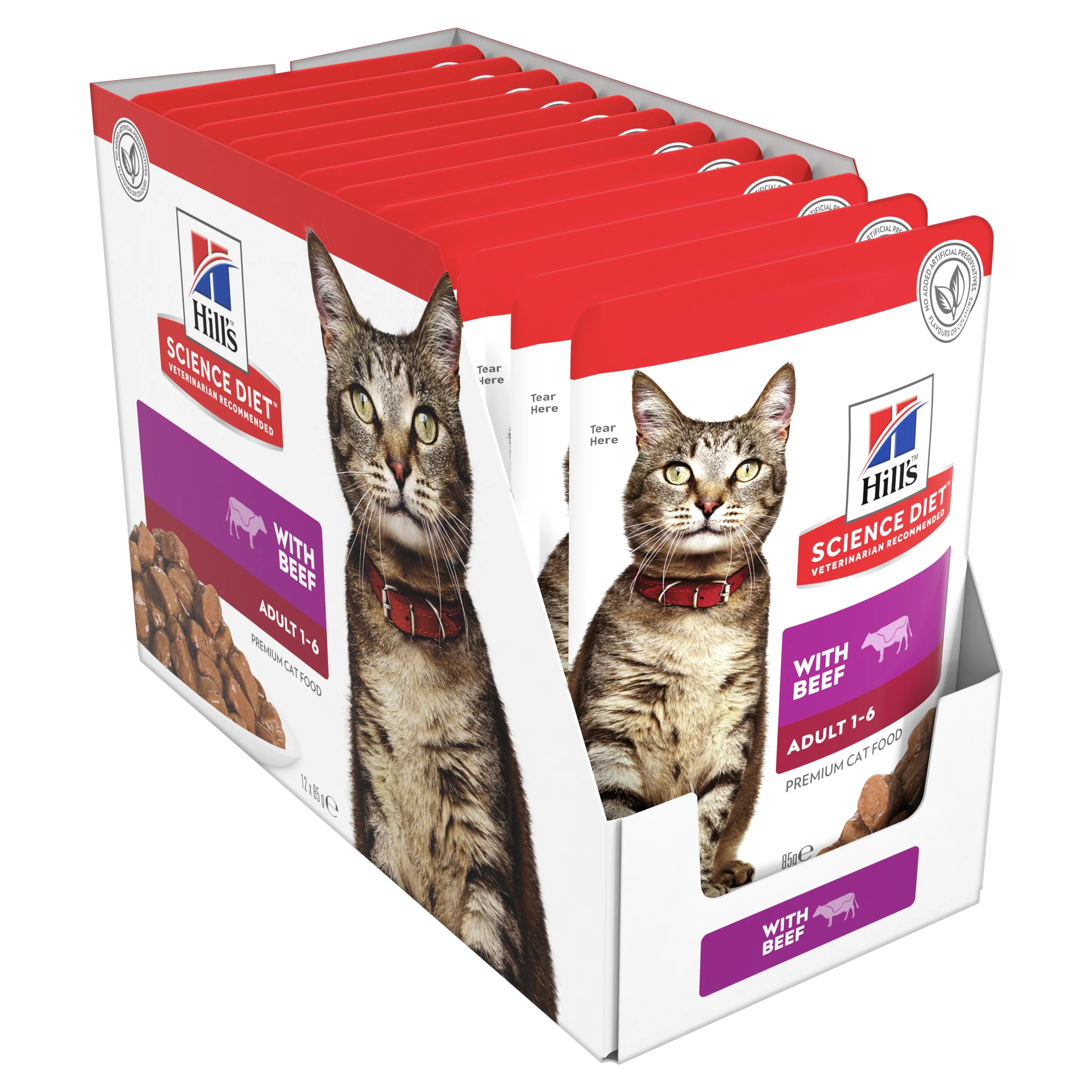 Box Hills Adult Optimal Beef 85g Pouches x 12 - Image 3
