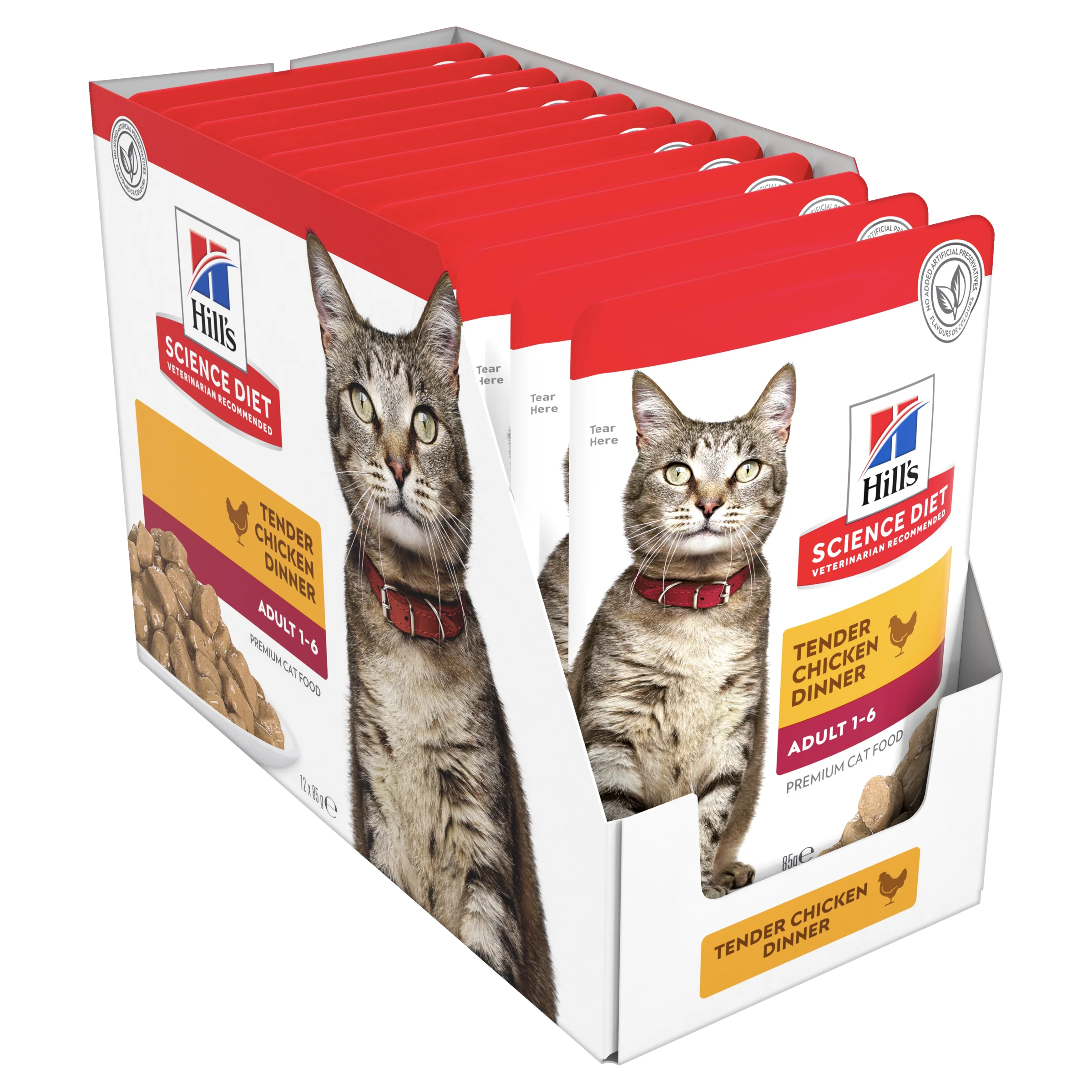 Box Hills Adult Optimal Tender Chicken 85g Pouches x 12 - Image 3