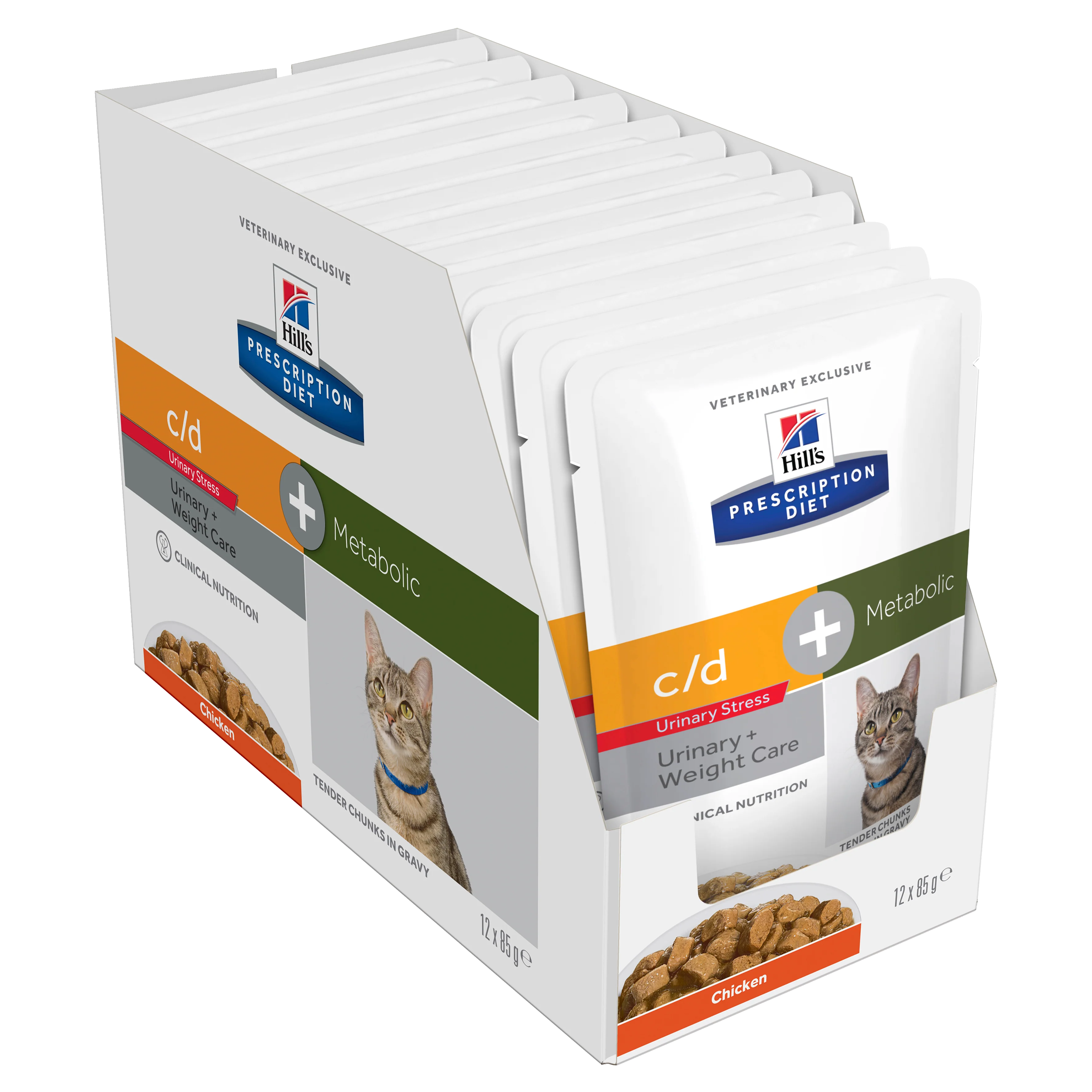 Box Hills C/d Metabolic Urinary Stress 85g Pouches x 12 - Image 2