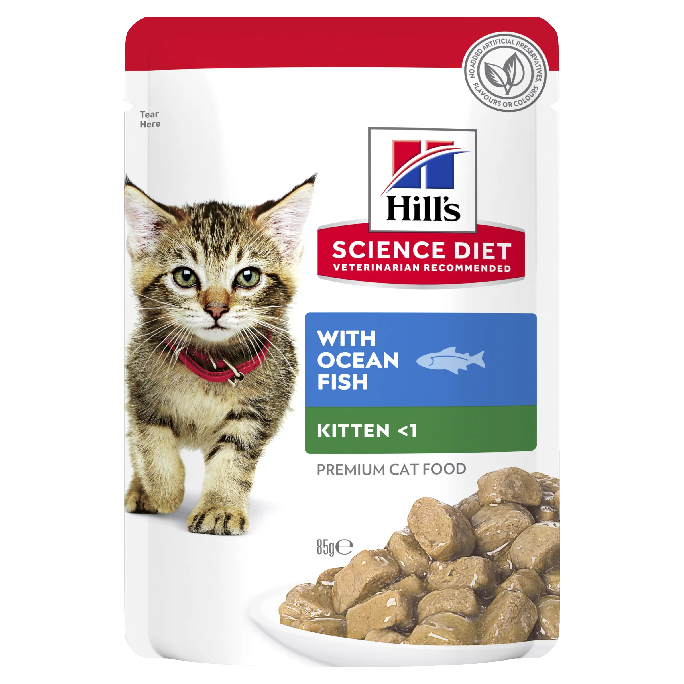 Box Hills Kitten Ocean Fish 85g Pouches x 12