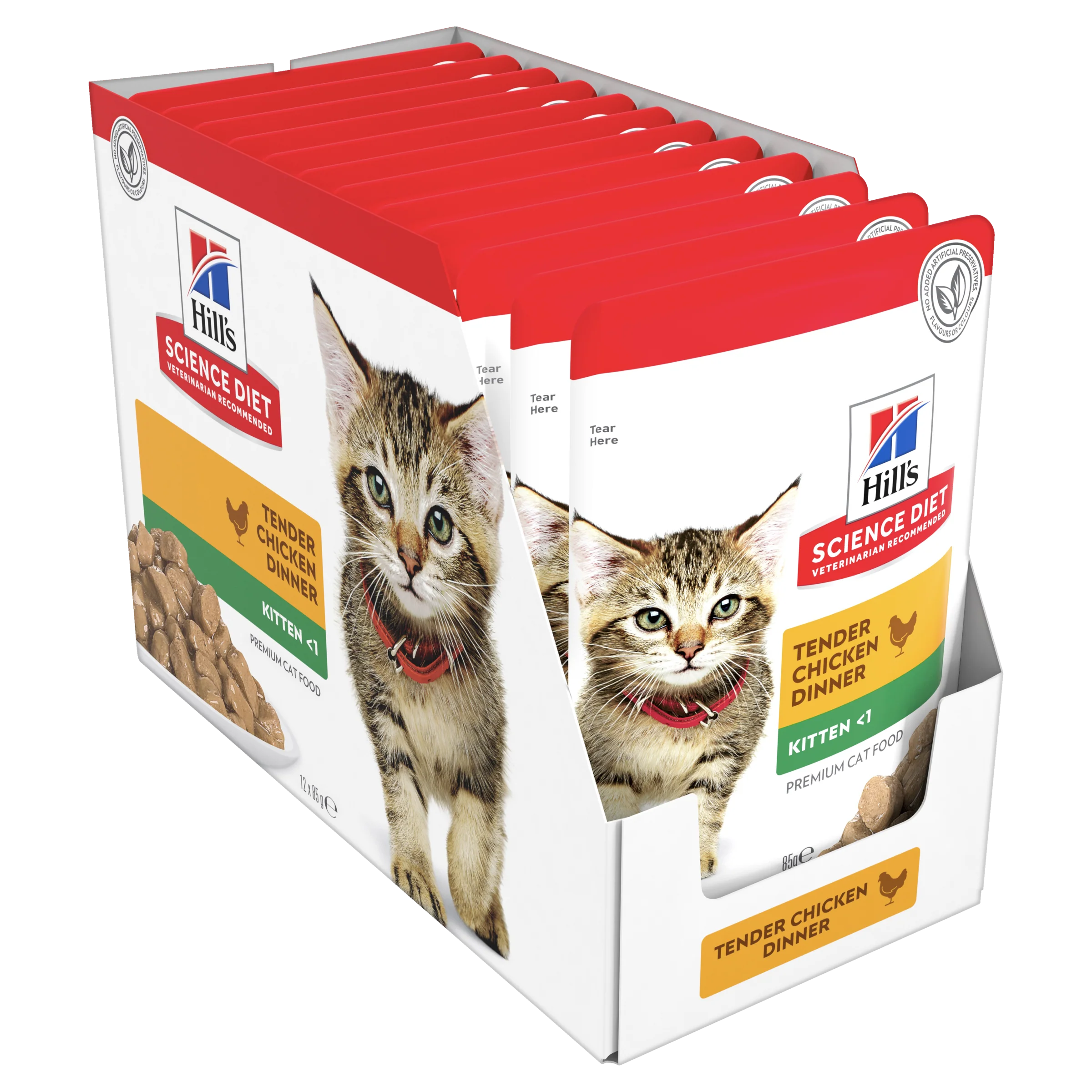 Box Hills Kitten Tender Chicken 85g Pouches x 12 - Image 3