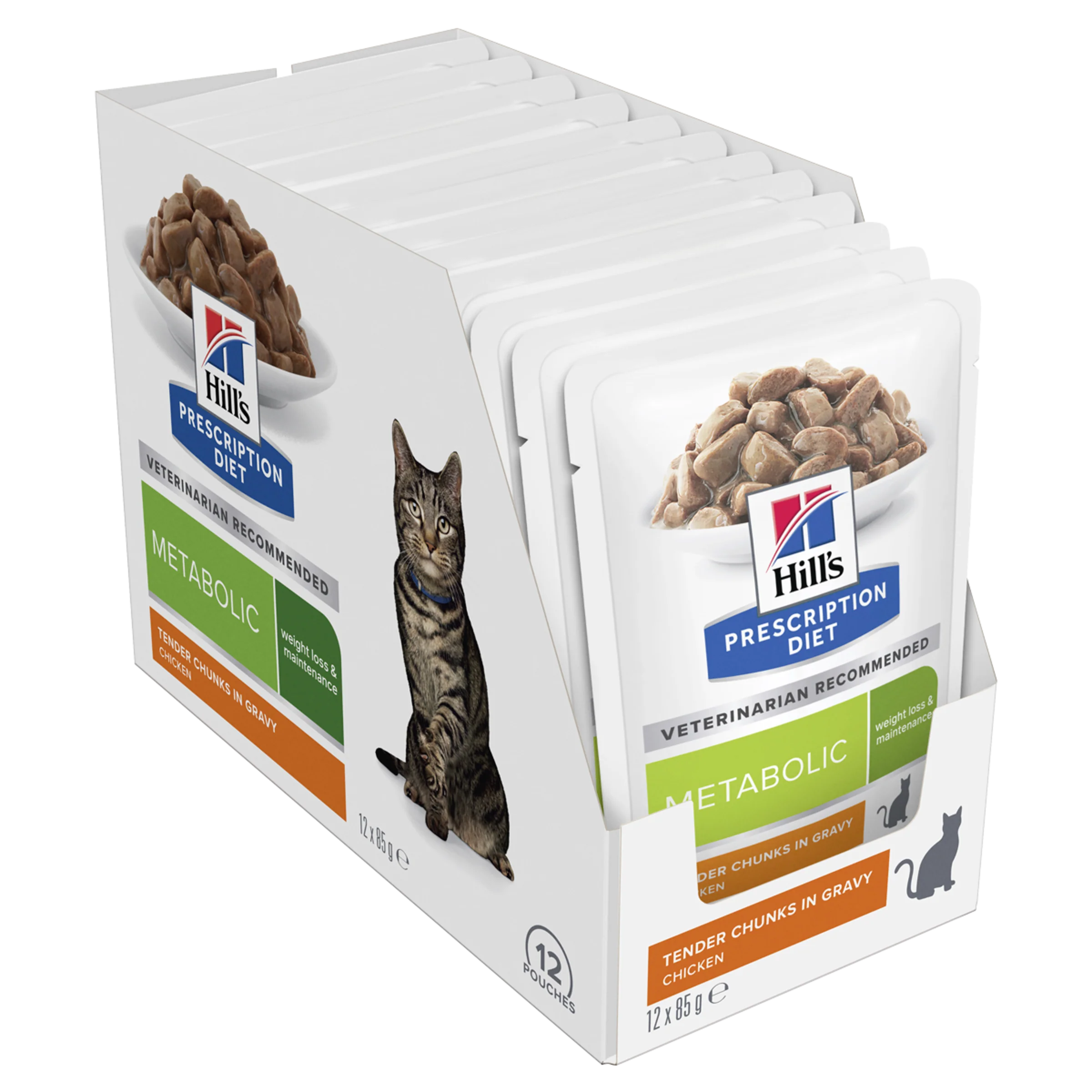 Box Hills Prescription Diet Metabolic Chicken 85g Pouches x 12 - Image 2