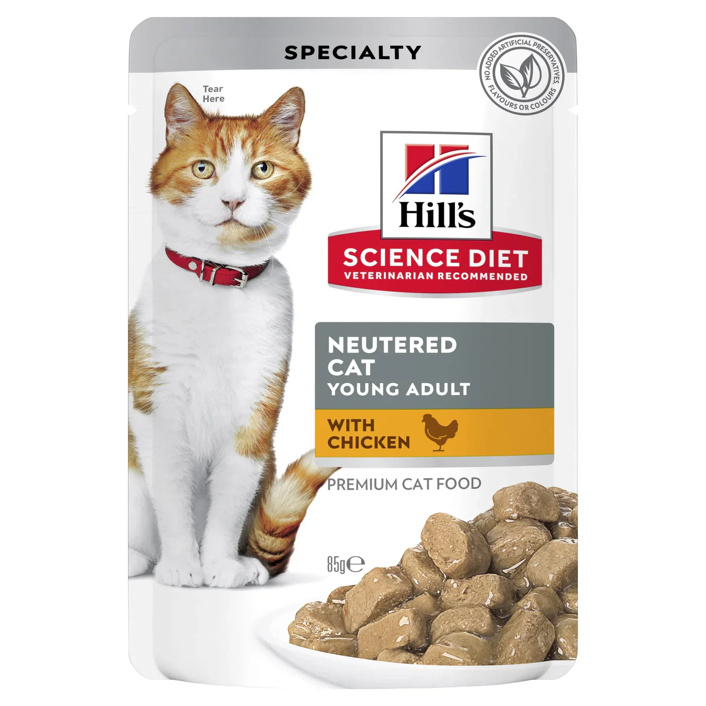 Box Hills Young Adult Neutered Chicken 85g Pouches x 12