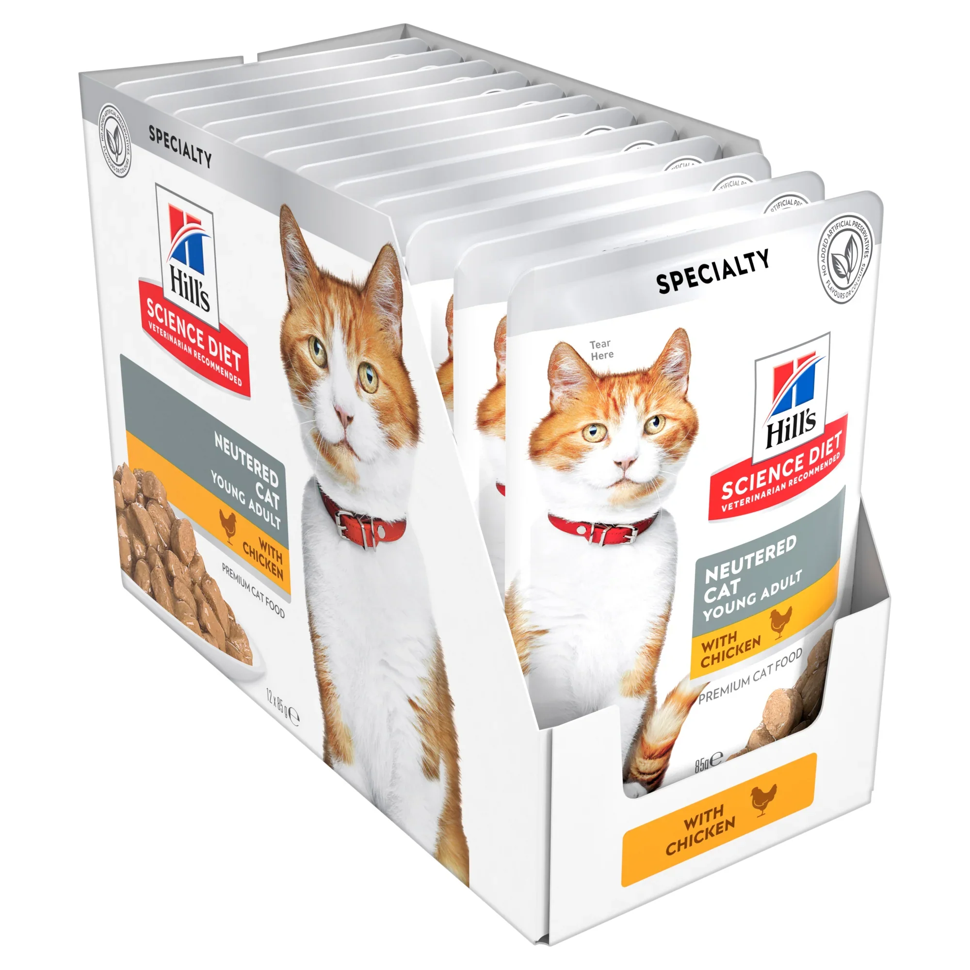Box Hills Young Adult Neutered Chicken 85g Pouches x 12 - Image 2