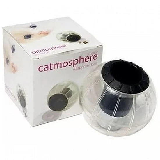 Catmosphere Treat Dispensing Cat Ball - Black - Image 2