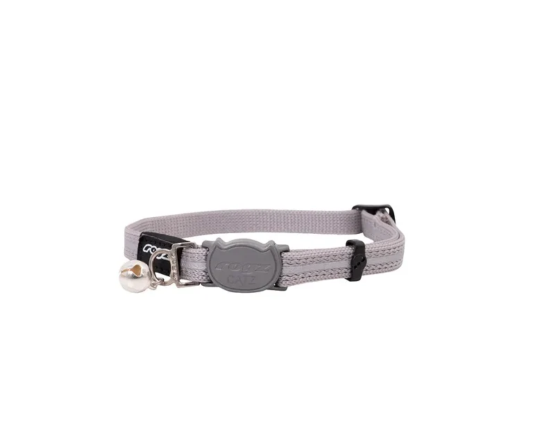 Collar Rogz Alleycat Sml - Silver