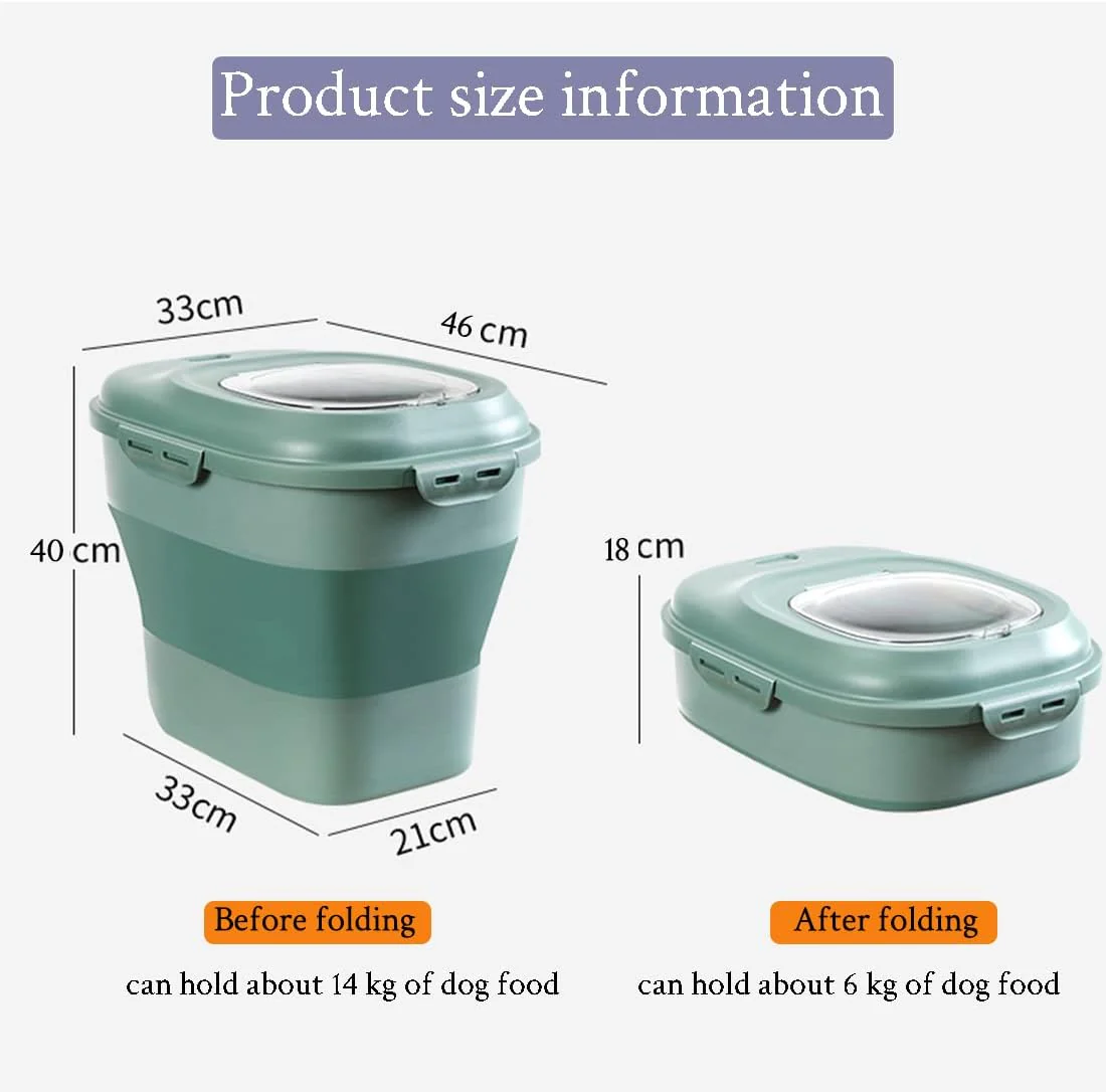 Food Storage Bin Collapsible 14kg - Image 2
