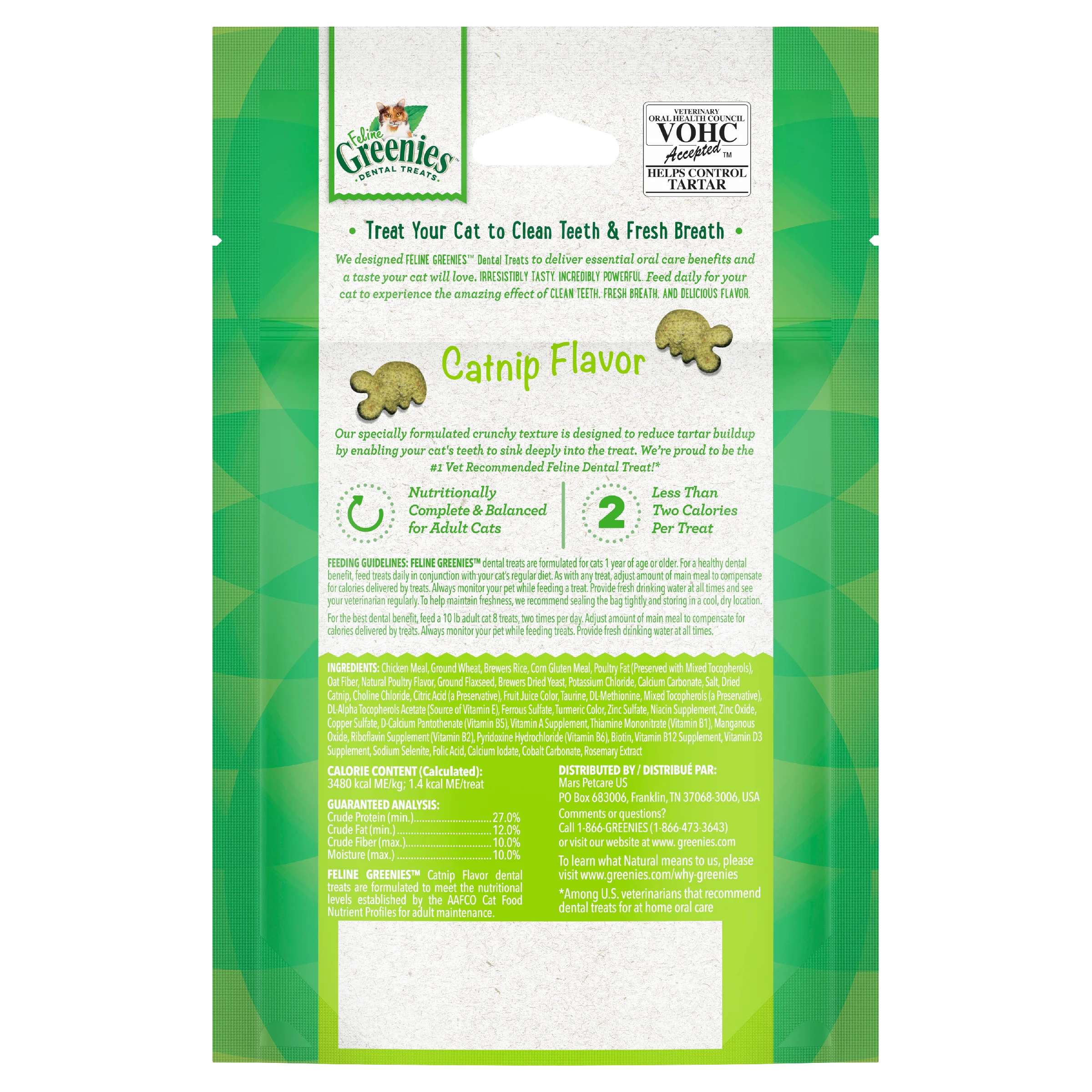 Greenies Treat 60g - Catnip - Image 2