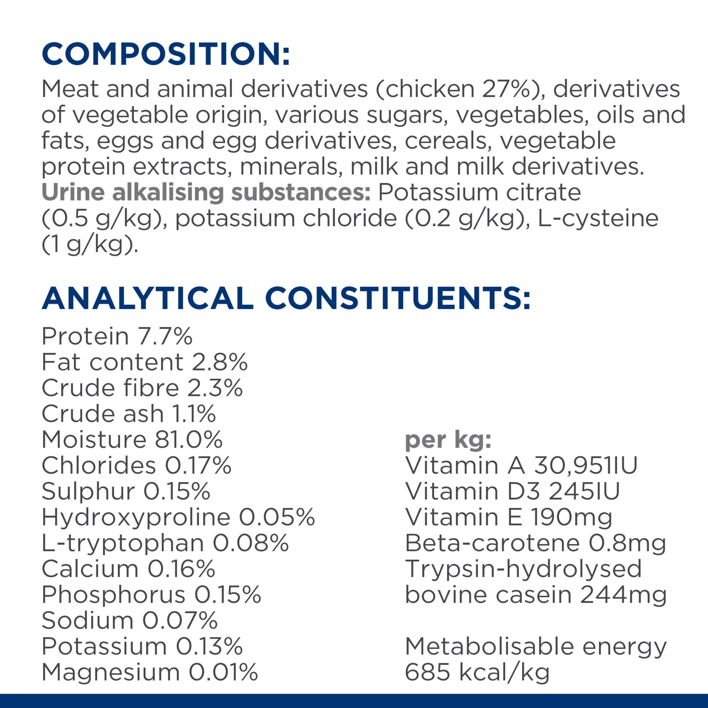 Hills Prescription Diet c/d Metabolic Urinary Stress 85g Pouch - Image 10