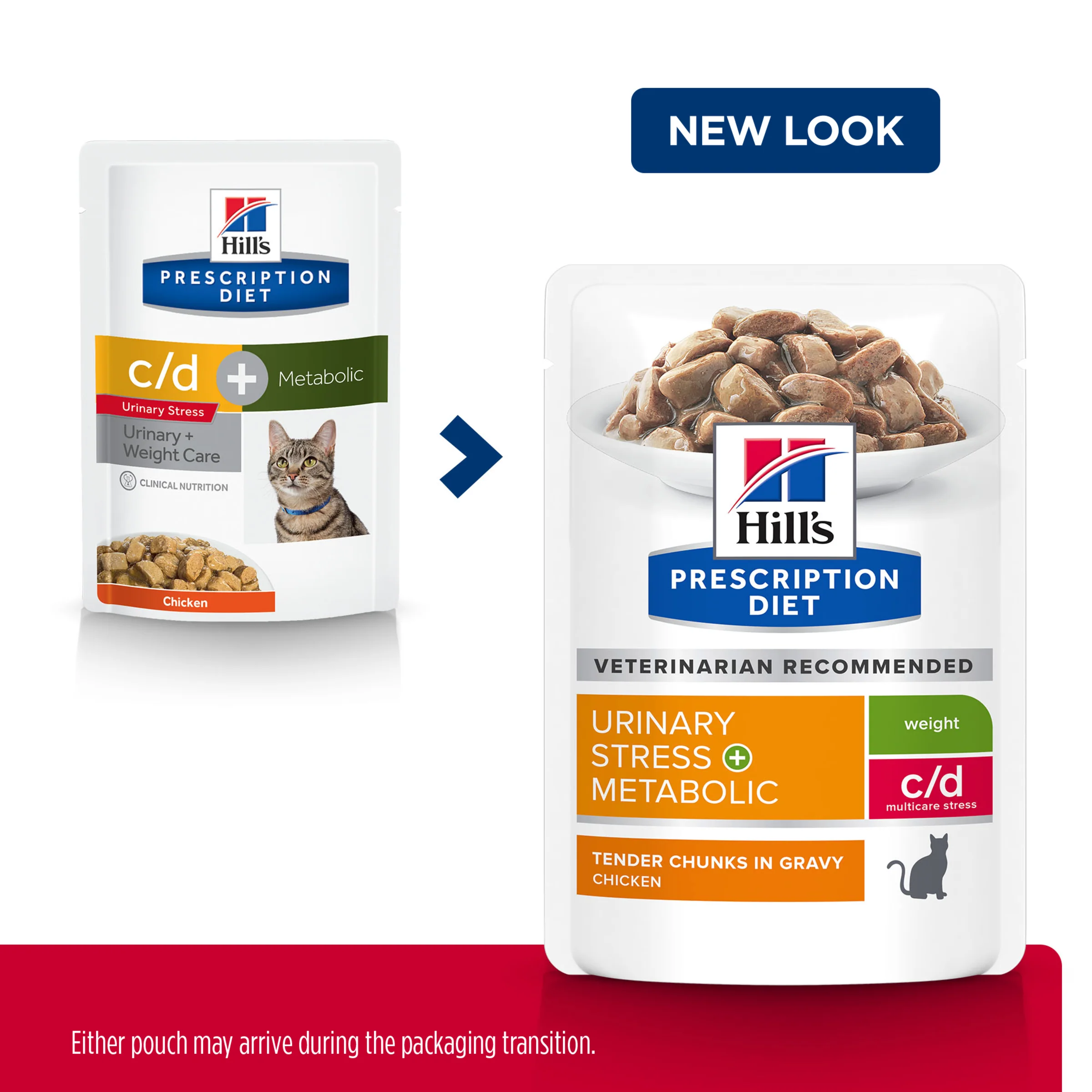 Hills Prescription Diet c/d Metabolic Urinary Stress 85g Pouch - Image 3