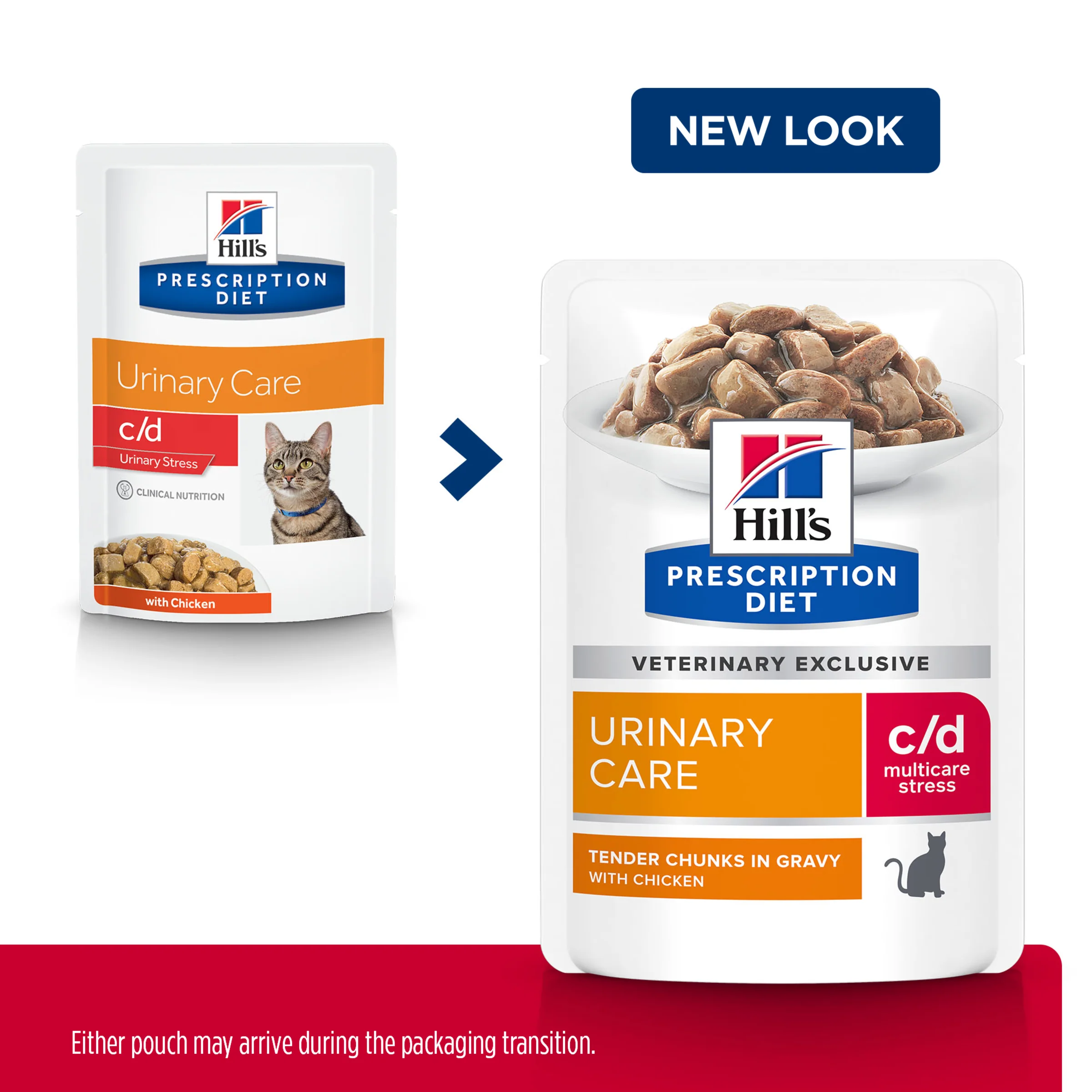 Hills Prescription Diet c/d Urinary Care Stress Chicken 85g Pouch - Image 3