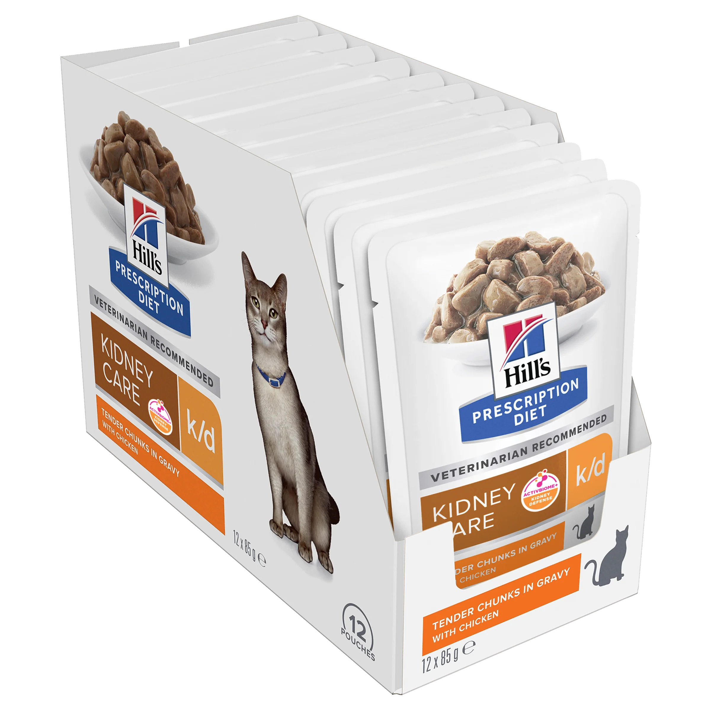 Box Hills Prescription k/d Chicken 85g Pouches x 12 - Image 2