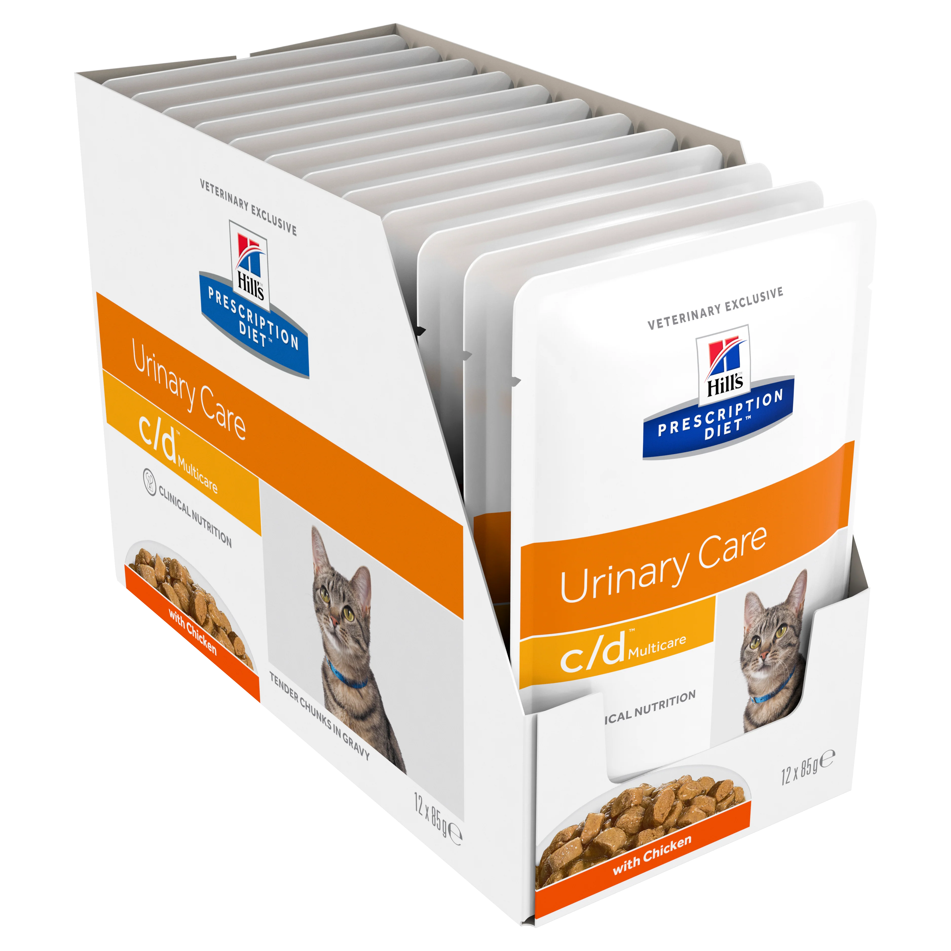 Box Hills C/d Urinary Care Stress Chicken 85g Pouches x 12 - Image 2