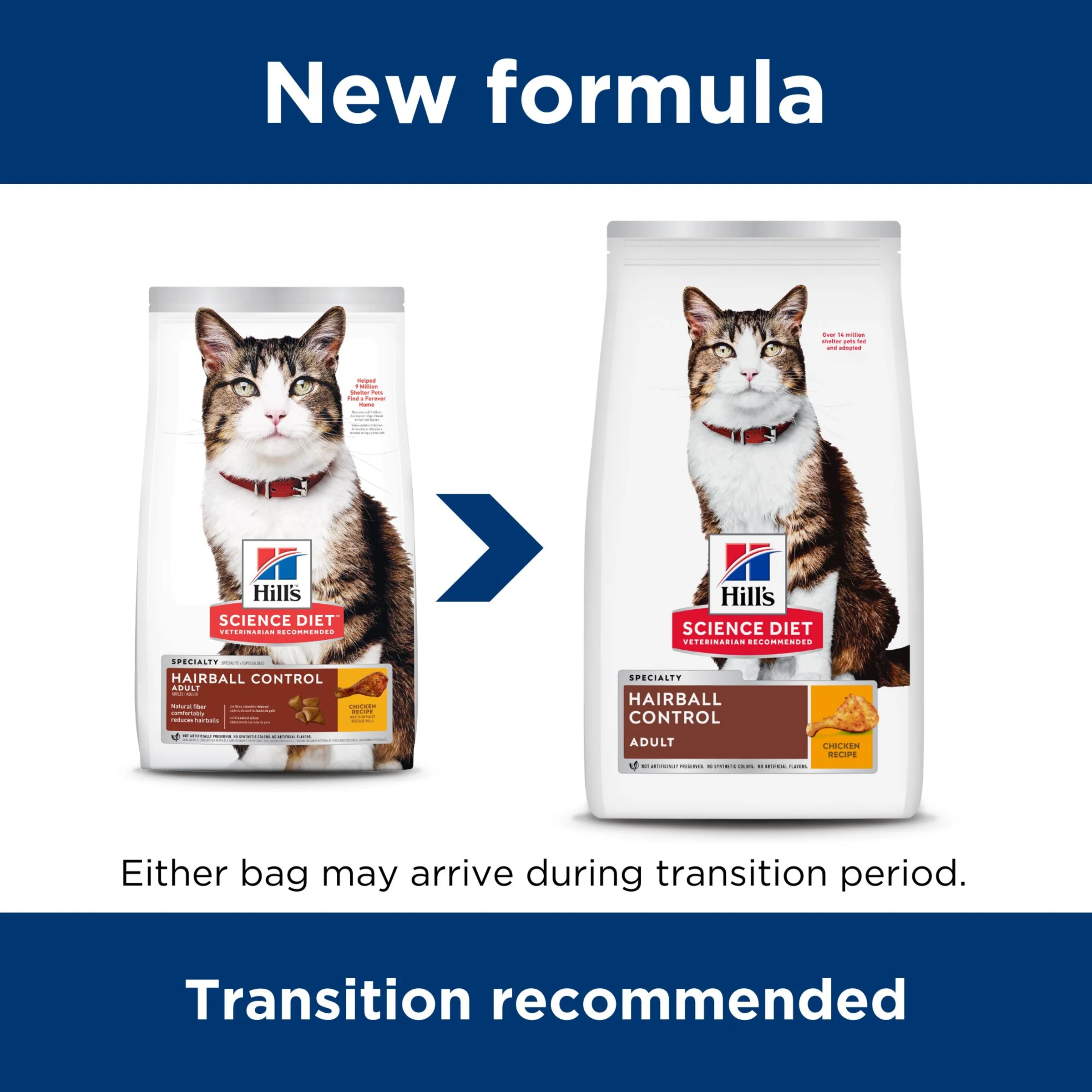 Hills Science Diet Adult Hairball Control 2kg - Image 3