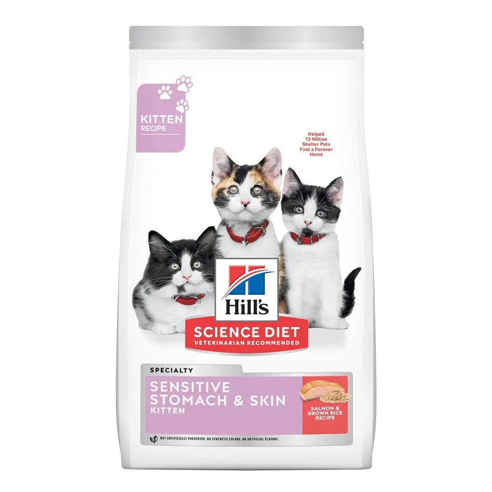 Hills Science Diet Kitten Sensitive Skin and Stomach Salmon 1.58kg