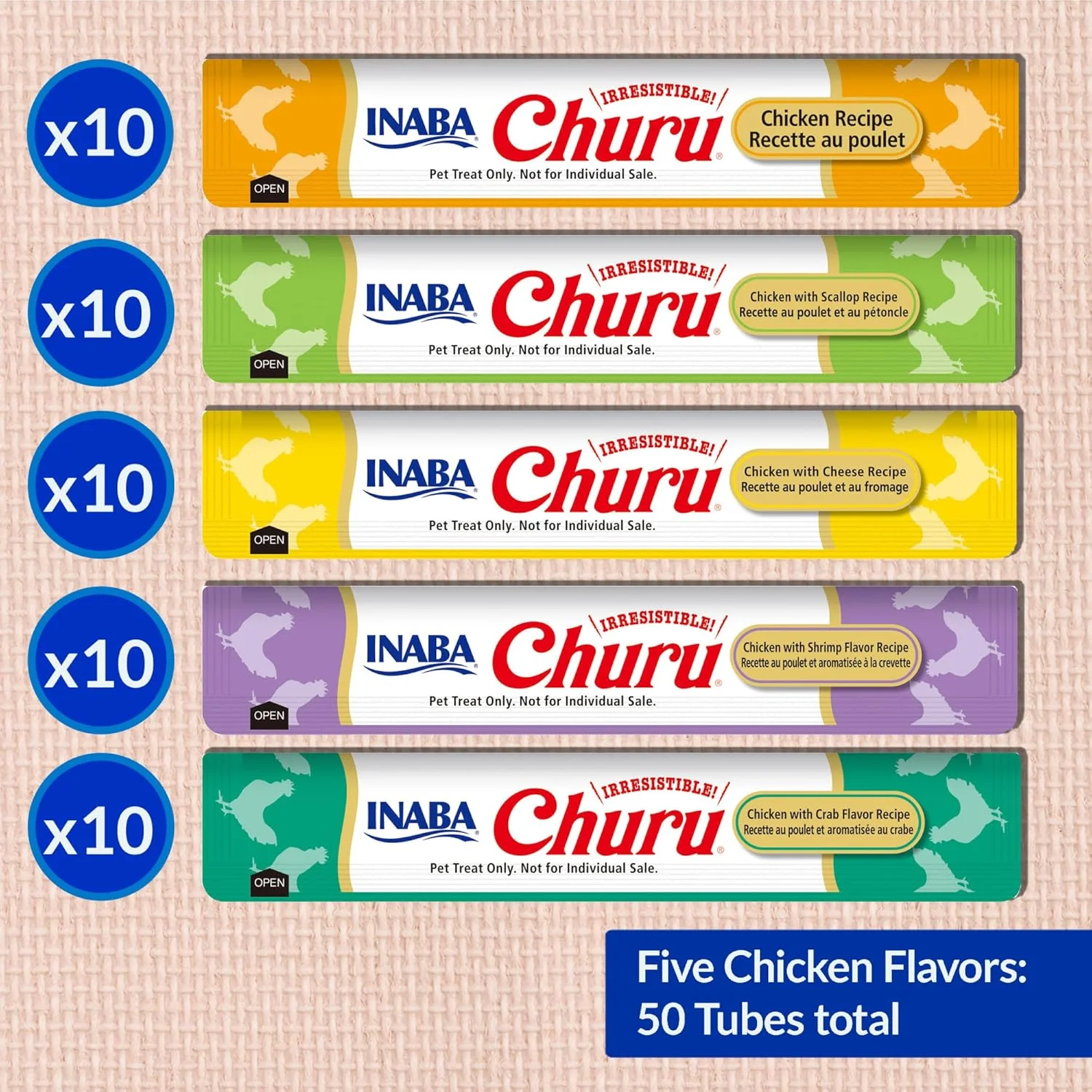 INABA Churu Chicken Varieties 50 tubes - Image 6