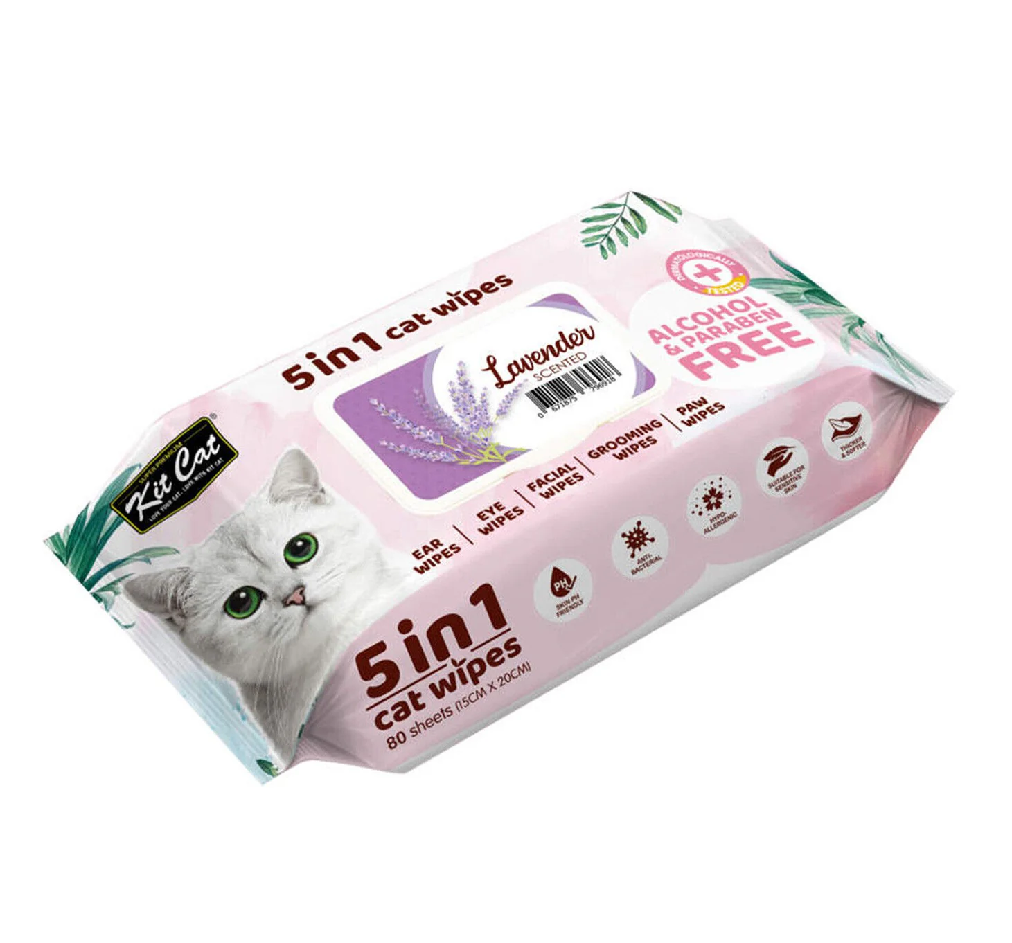 Kitkat Cat Wipes - Lavendar