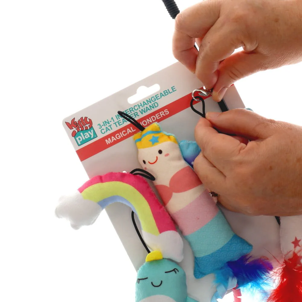 Kitty Play 3 in 1 Interchangeable Cat Teaser Magical Wonders - Image 3