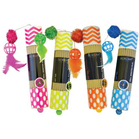 Scream Cardboard Roller Toy - Blue