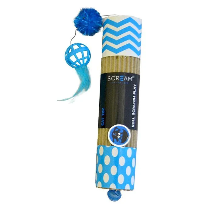 Scream Cardboard Roller Toy - Blue - Image 2