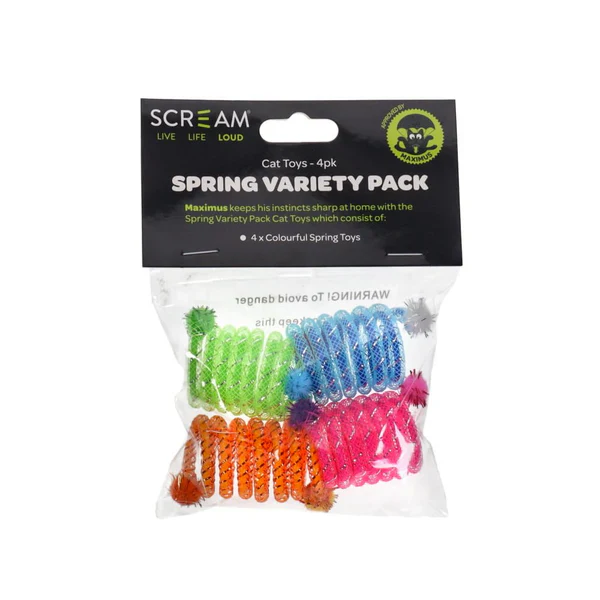 Scream Spring Variety Pack Multicolour 4pack
