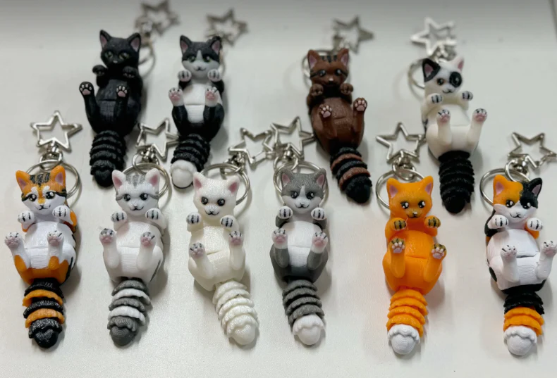 Cat Key Ring Starfall - Assorted Colours - Image 3